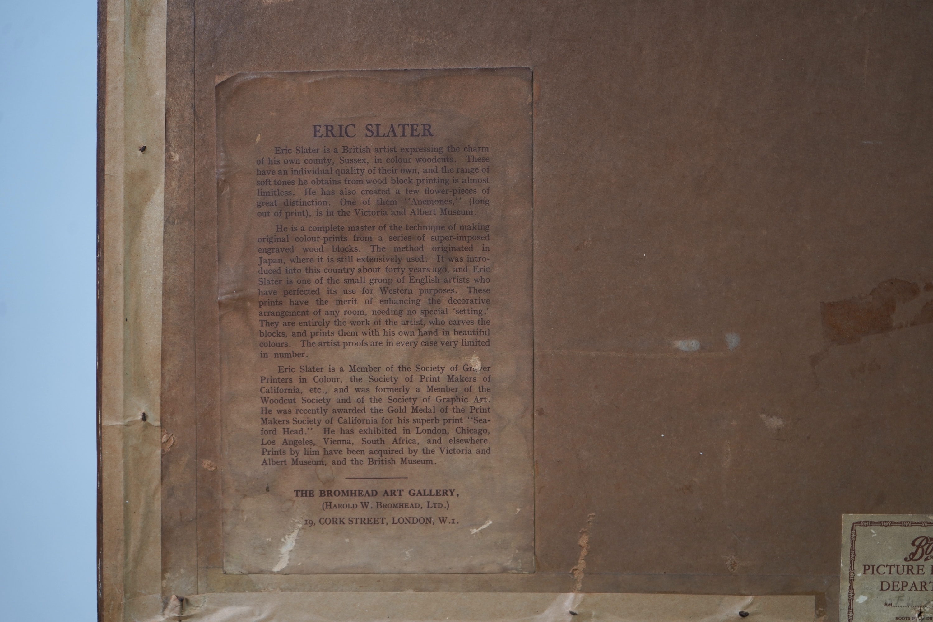 Eric Slater, 1896-1963, 'Seaford Head, Sussex'